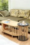 Hanah Home Peka111-125 Juego de Mesas de Café Roble Zafiro y Antracita